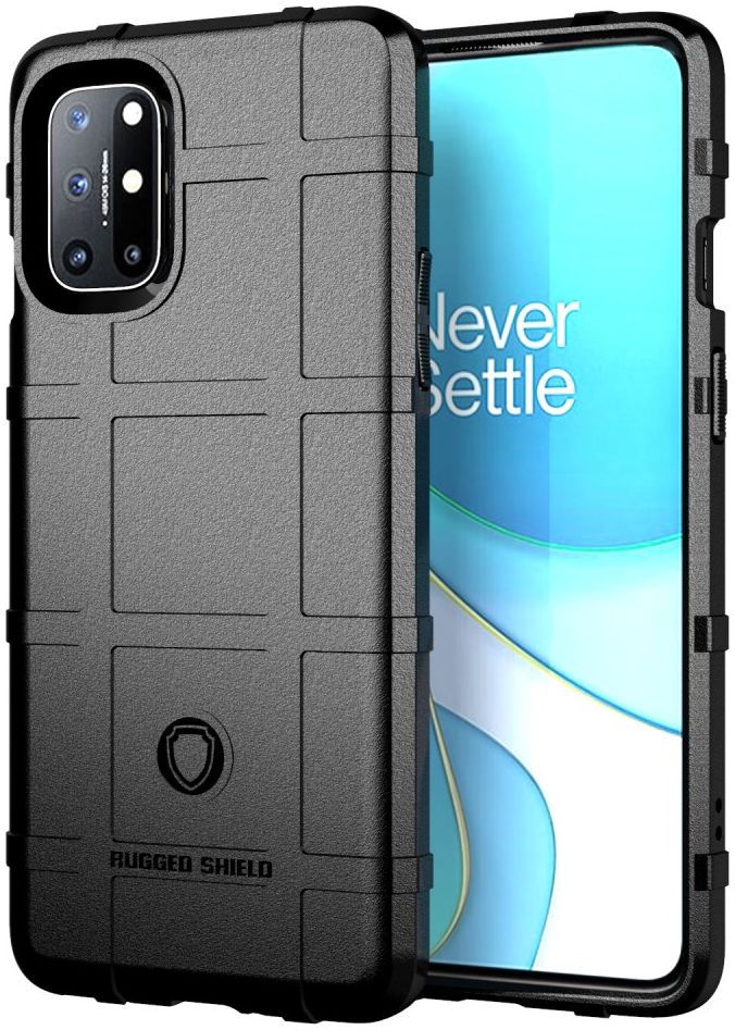 OnePlus 8T Back Cover Hoesje Rugged Armor Zwart afbeelding 1