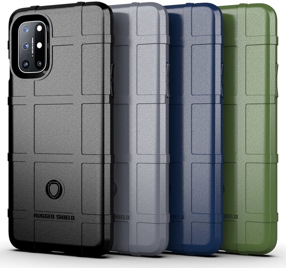 OnePlus 8T Back Cover Hoesje Rugged Armor Zwart afbeelding 2
