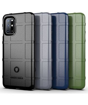 OnePlus 8T Back Cover Hoesje Rugged Armor Blauw afbeelding 2