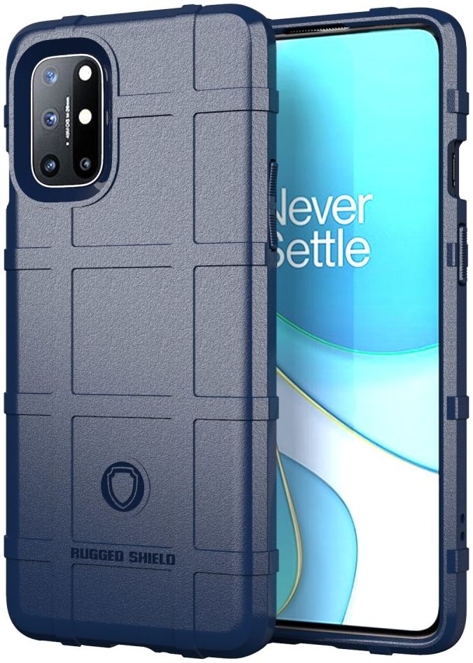 OnePlus 8T Back Cover Hoesje Rugged Armor Blauw afbeelding 1