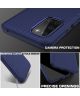 OnePlus 8T Hoesje Twill Slim Texture Back Cover Blauw