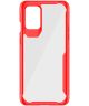 OnePlus 8T Back Cover Hoesje Hybride Shockproof Transparant Rood