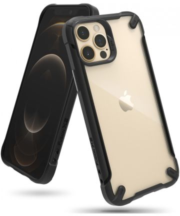 Ringke Fusion X2 Apple iPhone 12/12 Pro Hoesje Transparant Zwart Hoesjes