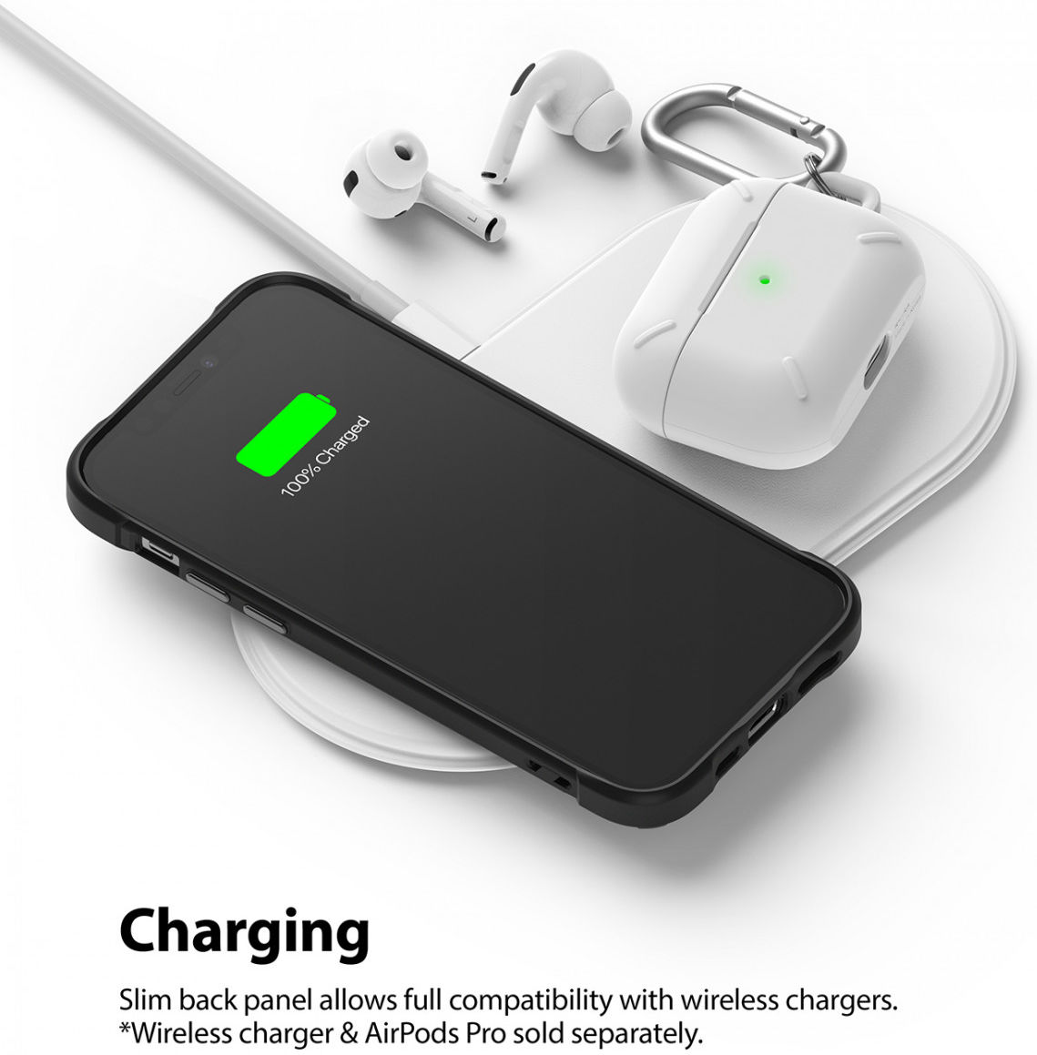 Ringke Fusion X2 Apple iPhone 12/12 Pro Hoesje Transparant Matte Zwart afbeelding 7