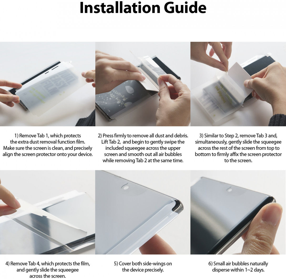 Ringke Dual Easy Wing Xiaomi Poco X3/X3 Pro Screen Protector (2-Pack) afbeelding 13