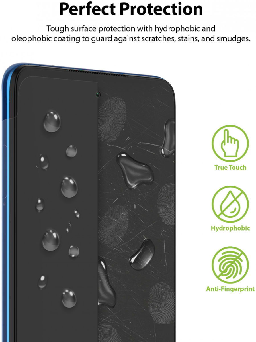 Ringke Dual Easy Wing Xiaomi Poco X3/X3 Pro Screen Protector (2-Pack) afbeelding 9