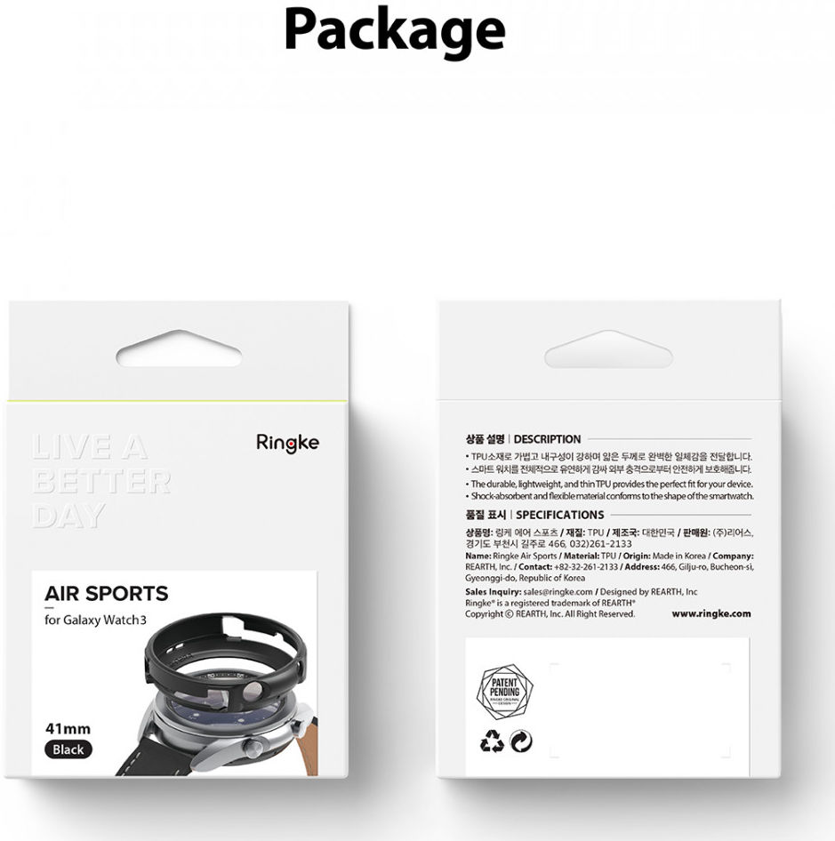 Ringke Air Sports Samsung Galaxy Watch 3 41MM Case Zwart afbeelding 12