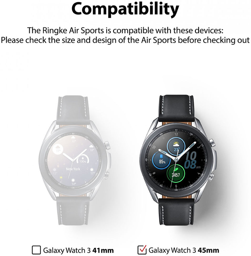 Ringke Air Sports - Samsung Galaxy Watch 3 45MM Case - Transparant afbeelding 11
