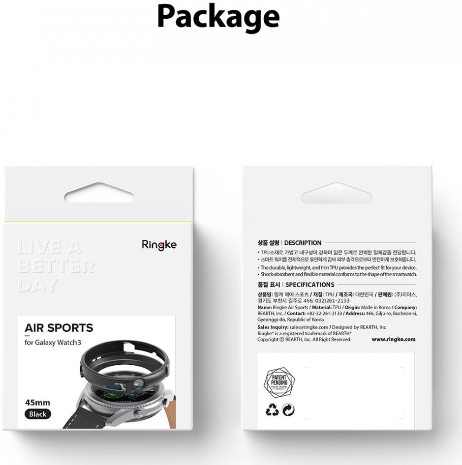 Ringke Air Sports - Samsung Galaxy Watch 3 45MM Case - Transparant afbeelding 12