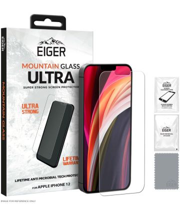 Eiger Ultra Apple iPhone 12 Mini Tempered Glass Case Friendly Plat Screen Protectors