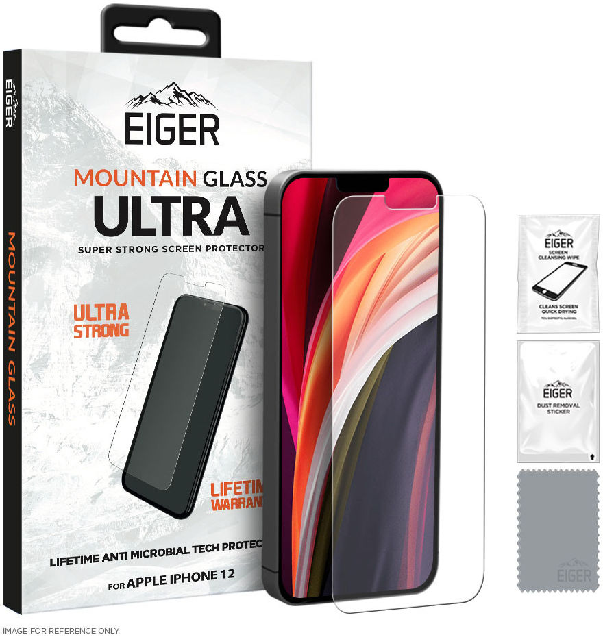 Eiger Ultra Apple iPhone 12 Mini Tempered Glass Case Friendly Plat afbeelding 1