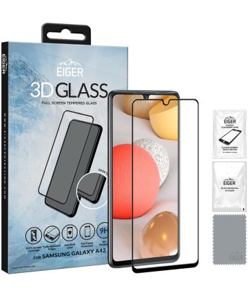 Eiger Samsung Galaxy A42 Tempered Glass Case Friendly Gebogen Screen Protectors