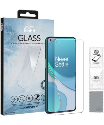 Eiger Tempered Glass Screenprotector OnePlus 8T Screen Protectors