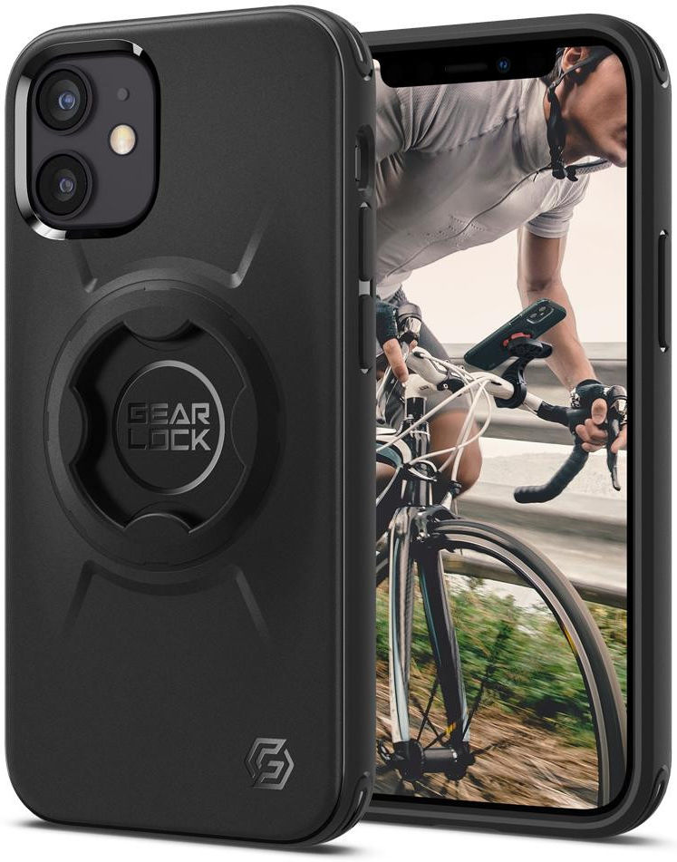 Spigen Gearlock Apple iPhone 12 Mini Hoesje voor Fietshouder Zwart afbeelding 1