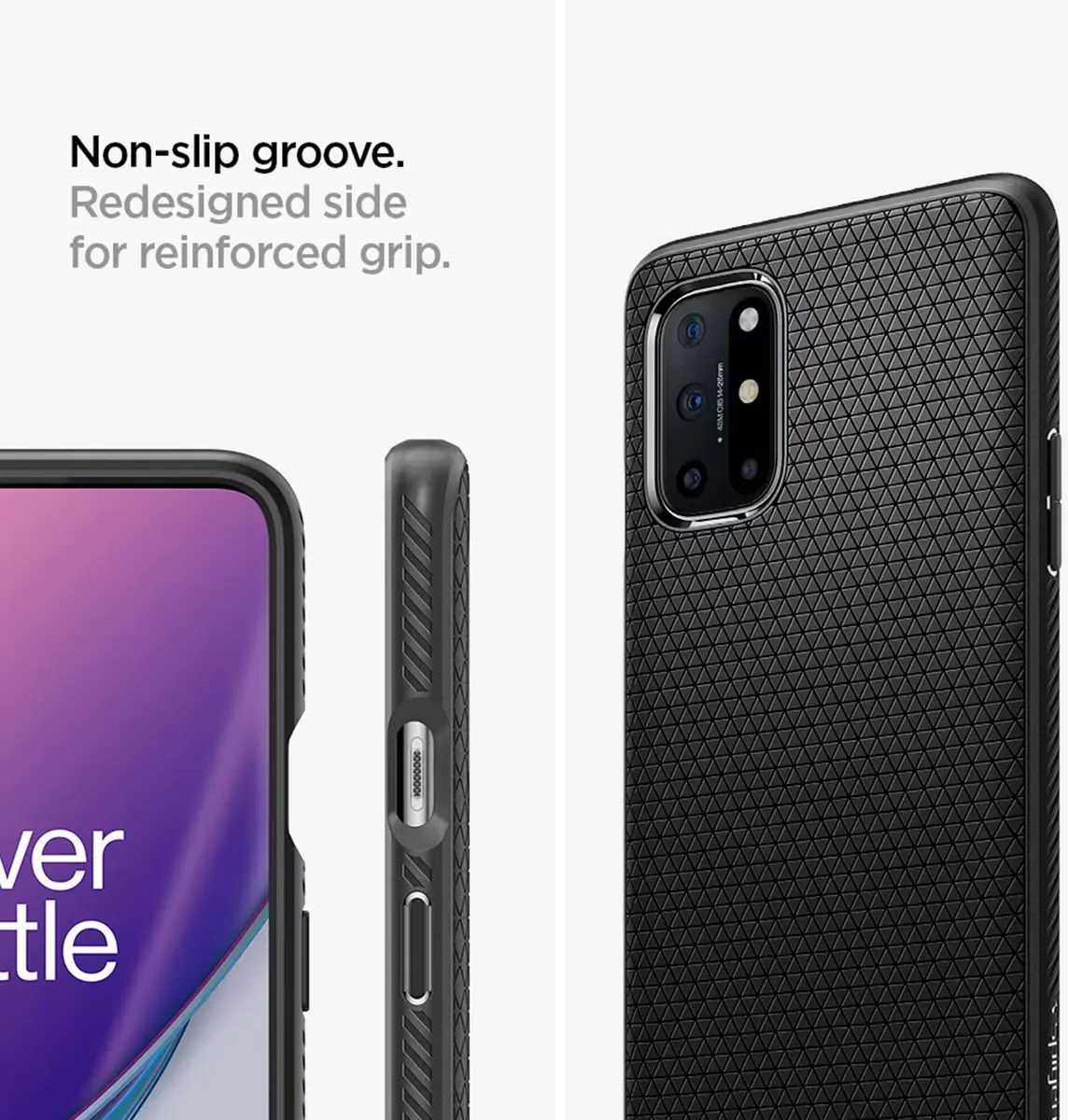 Spigen Liquid Air Hoesje OnePlus 8T Zwart afbeelding 6