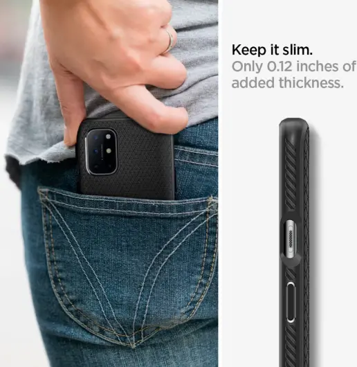 Spigen Liquid Air Hoesje OnePlus 8T Zwart afbeelding 8