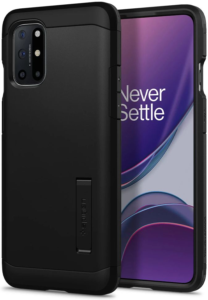 Spigen Tough Armor OnePlus 8T Hoesje Mat Zwart afbeelding 1