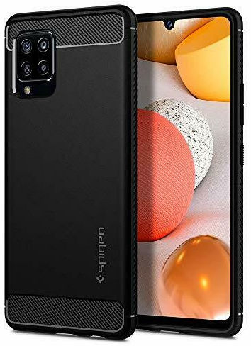 Spigen Rugged Armor Hoesje Samsung Galaxy A42 Mat Zwart afbeelding 1