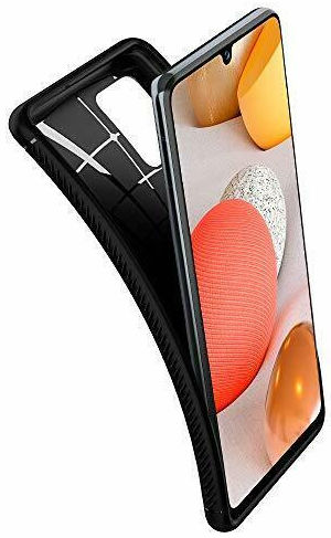 Spigen Rugged Armor Hoesje Samsung Galaxy A42 Mat Zwart afbeelding 4