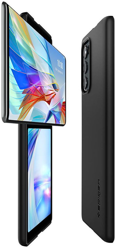 Spigen Thin Fit LG Wing Hoesje Back Cover Zwart afbeelding 7