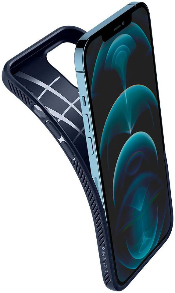 Spigen Liquid Air Apple iPhone 12 Pro Max Hoesje Blauw afbeelding 2