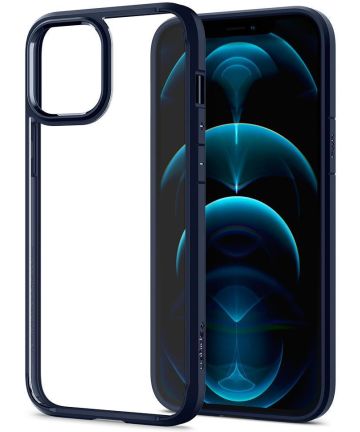 Spigen Ultra Hybrid Apple iPhone 12 Pro Max Hoesje Transparant/Blauw Hoesjes