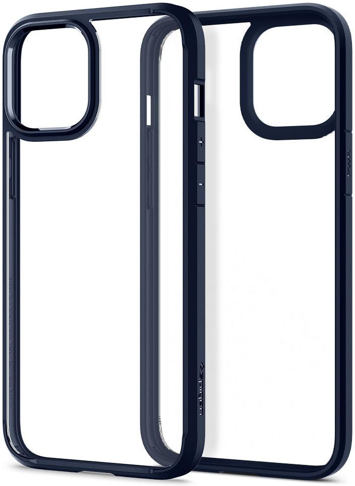Spigen Ultra Hybrid Apple iPhone 12 Pro Max Hoesje Transparant/Blauw afbeelding 4