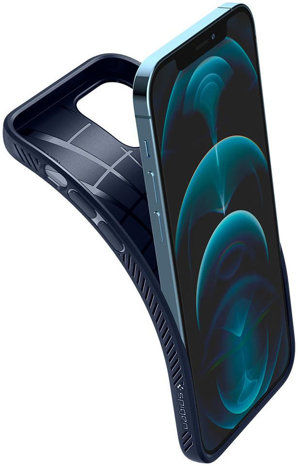Spigen Liquid Air Apple iPhone 12 / 12 Pro Flexibel Hoesje Mat Blauw afbeelding 11