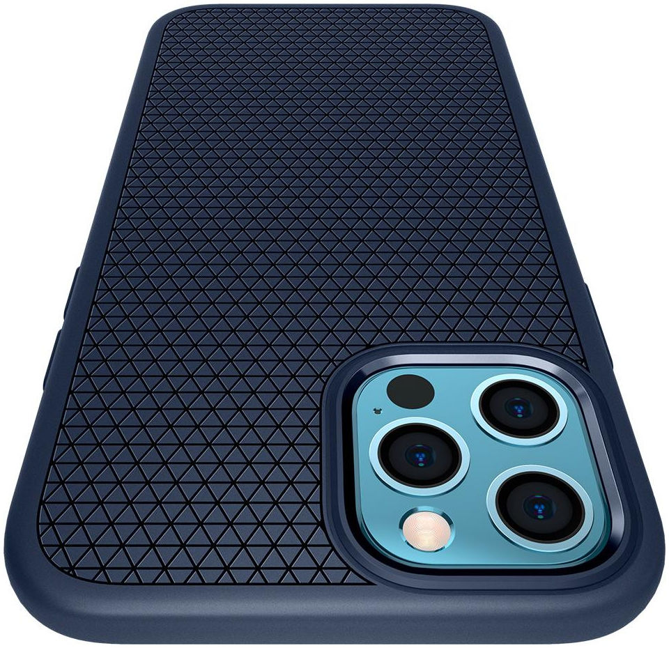 Spigen Liquid Air Apple iPhone 12 / 12 Pro Flexibel Hoesje Mat Blauw afbeelding 15