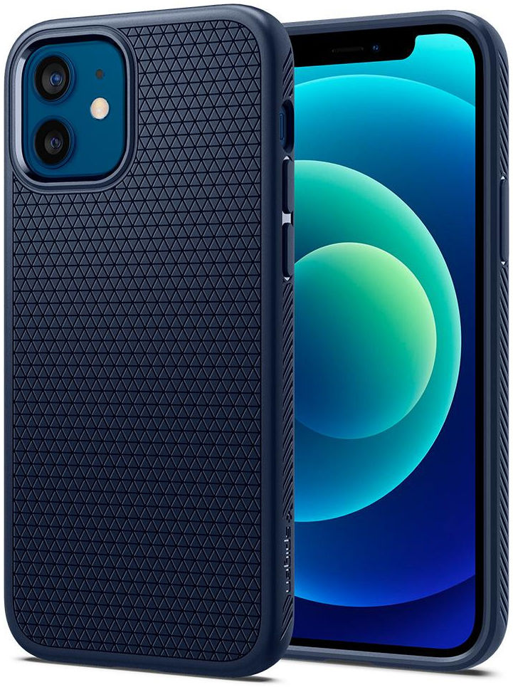 Spigen Liquid Air Apple iPhone 12 / 12 Pro Flexibel Hoesje Mat Blauw afbeelding 16