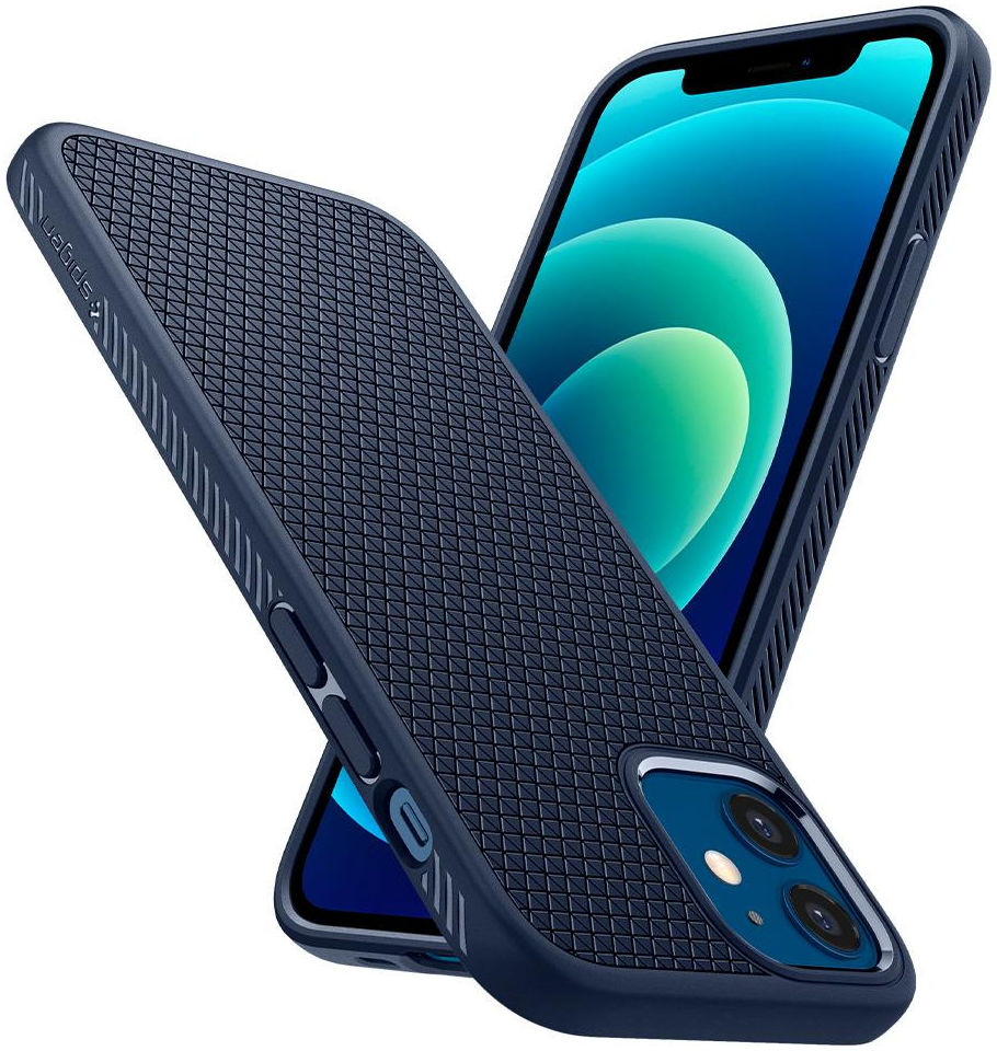 Spigen Liquid Air Apple iPhone 12 / 12 Pro Flexibel Hoesje Mat Blauw afbeelding 17
