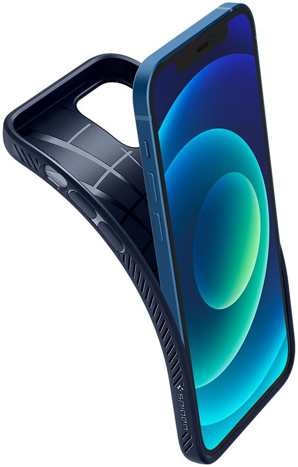 Spigen Liquid Air Apple iPhone 12 / 12 Pro Flexibel Hoesje Mat Blauw afbeelding 18