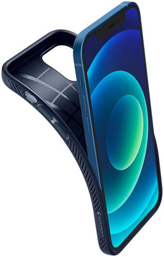 Spigen Liquid Air Apple iPhone 12 / 12 Pro Flexibel Hoesje Mat Blauw afbeelding 18