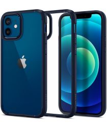 Spigen Ultra Hybrid Apple iPhone 12 / 12 Pro Hoesje Transparant/Blauw afbeelding