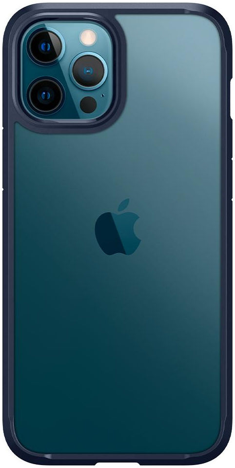 Spigen Ultra Hybrid Apple iPhone 12 / 12 Pro Hoesje Transparant/Blauw afbeelding 3