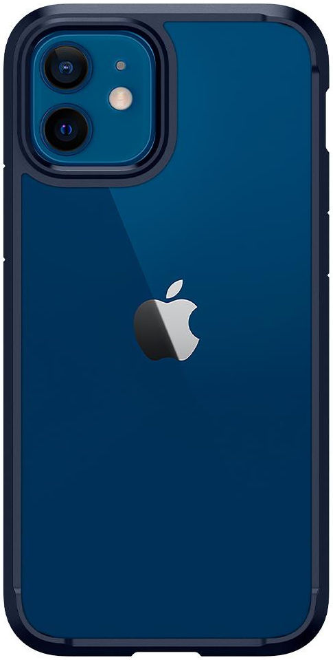 Spigen Ultra Hybrid Apple iPhone 12 / 12 Pro Hoesje Transparant/Blauw afbeelding 5