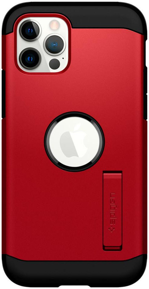 Spigen Tough Armor Apple iPhone 12 / 12 Pro Hoesje Rood afbeelding 9
