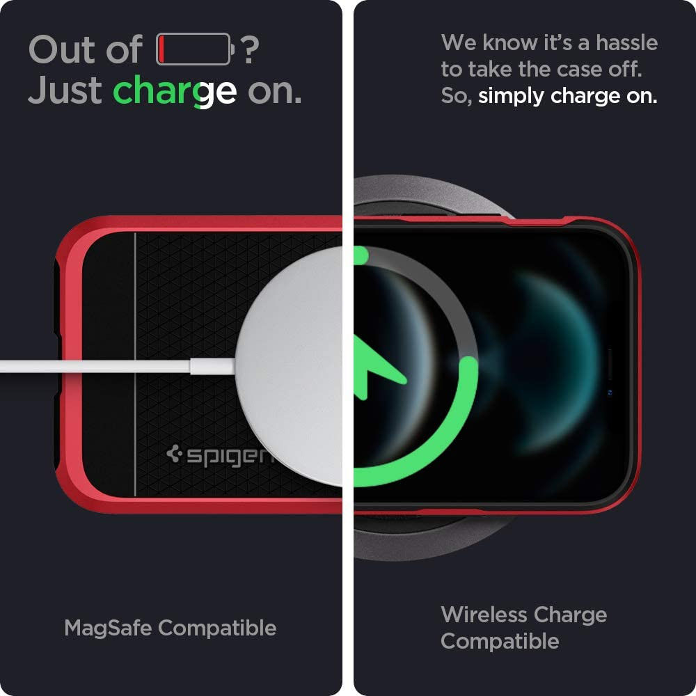 Spigen Neo Hybrid Apple iPhone 12 / 12 Pro Hoesje Rood afbeelding 7