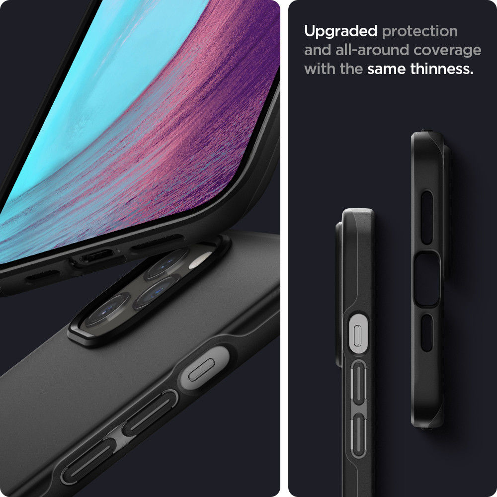 Spigen Thin Fit Apple iPhone 12 Pro Max Hoesje Metal Slate afbeelding 3
