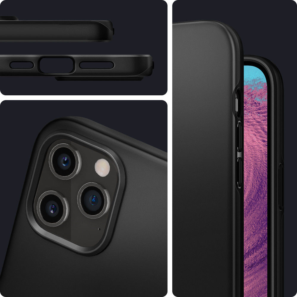 Spigen Thin Fit Apple iPhone 12 Pro Max Hoesje Metal Slate afbeelding 5