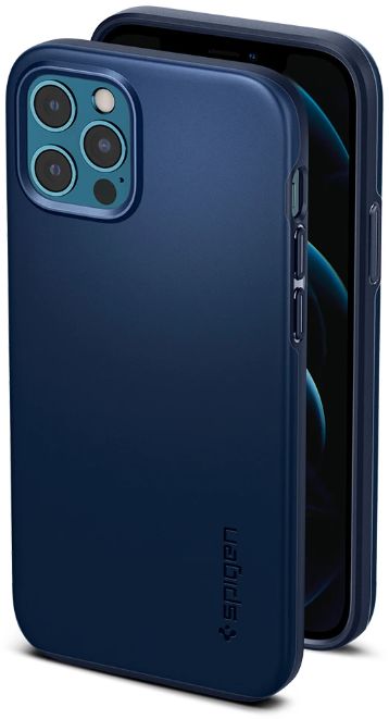 Spigen Thin Fit Apple iPhone 12 / 12 Pro Hoesje Blauw afbeelding 5