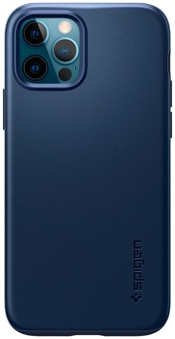Spigen Thin Fit Apple iPhone 12 / 12 Pro Hoesje Blauw afbeelding 2