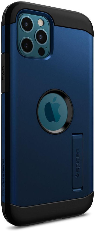 Spigen Tough Armor Apple iPhone 12 / 12 Pro Hoesje Navy Blue afbeelding 13