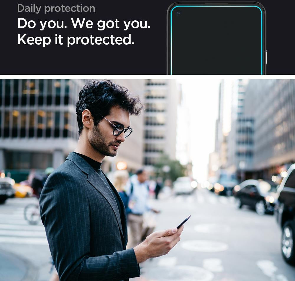 Spigen AlignMaster Google Pixel 5 Tempered Glass Screen Protector afbeelding 6