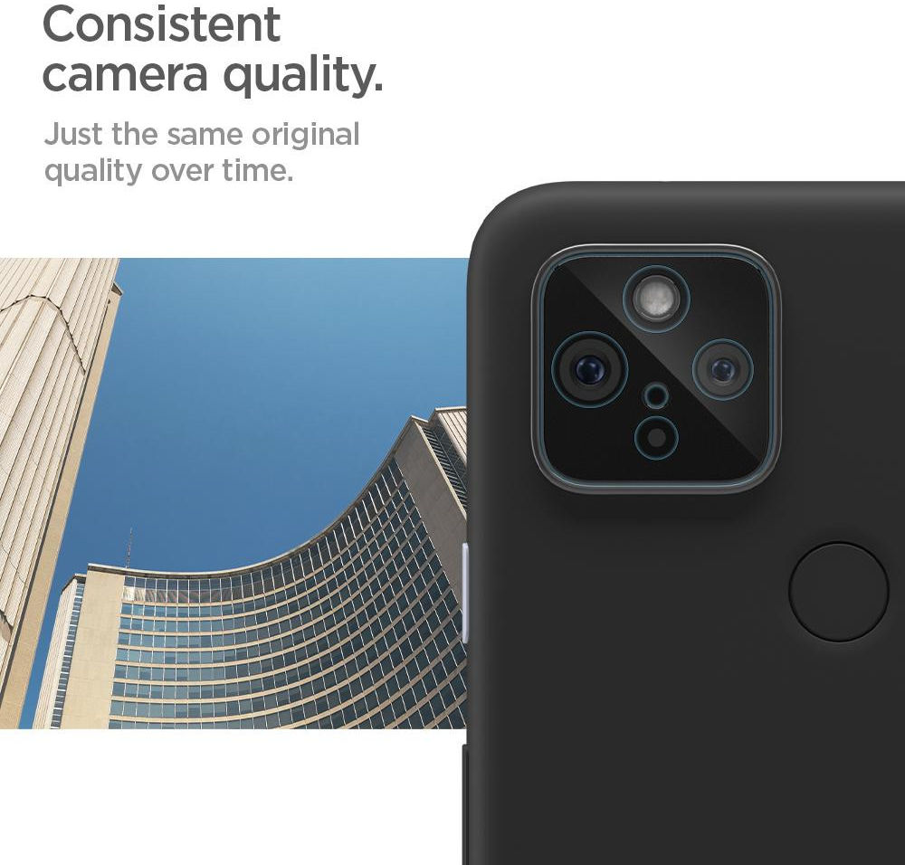Spigen Optik Google Pixel 4A 5G Camera Lens Protector (2-Pack) afbeelding 4