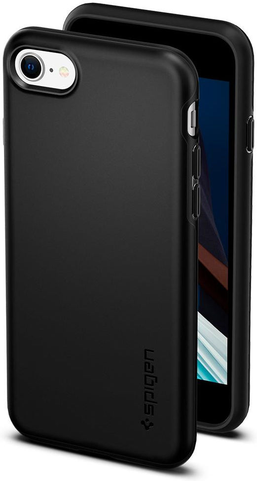 Spigen Thin Fit Pro Apple iPhone 7 / 8 / SE (2020/2022) Hoesje Zwart afbeelding 1