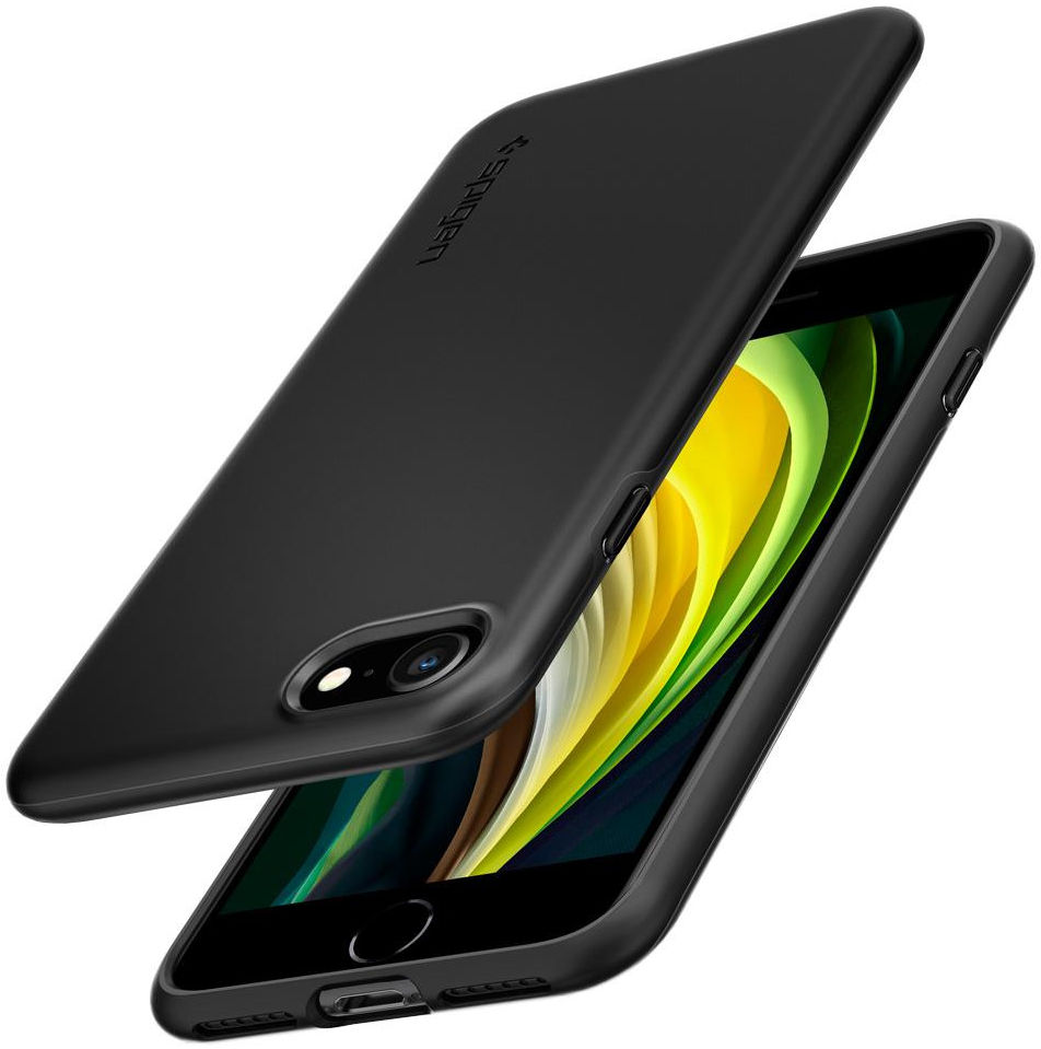 Spigen Thin Fit Pro Apple iPhone 7 / 8 / SE (2020/2022) Hoesje Zwart afbeelding 2