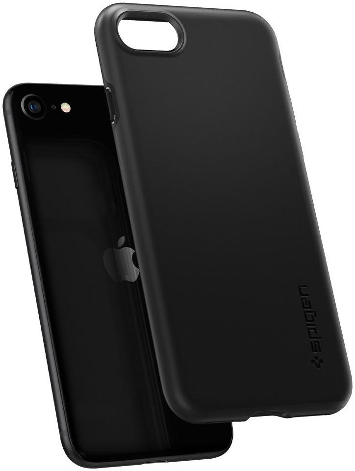 Spigen Thin Fit Pro Apple iPhone 7 / 8 / SE (2020/2022) Hoesje Zwart afbeelding 7