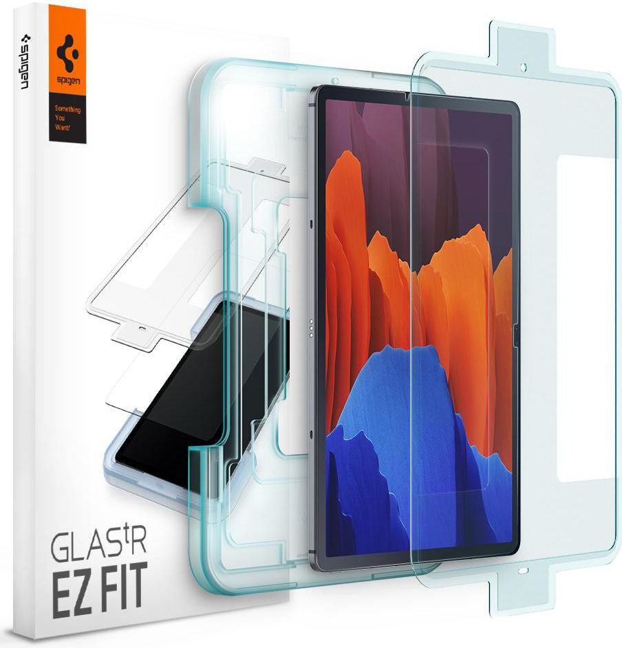 Spigen EZ Fit Glas.tR Samsung Galaxy Tab S7 Plus Screen Protector afbeelding 1