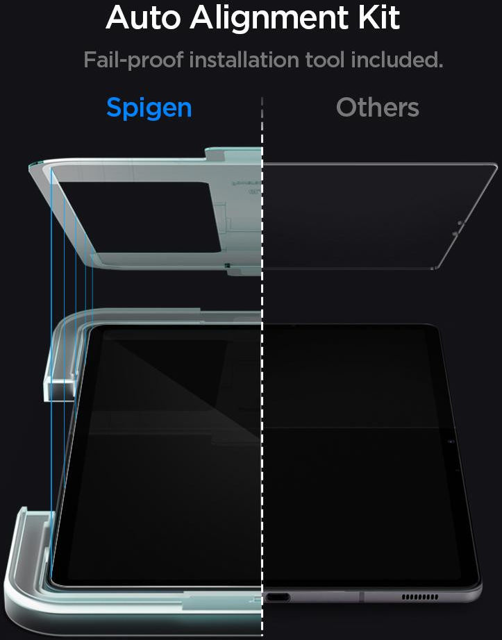 Spigen EZ Fit Glas.tR Samsung Galaxy Tab S7 Screen Protector afbeelding 4